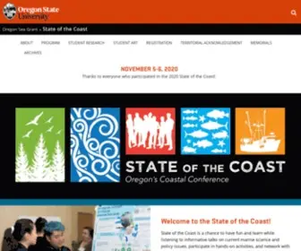 Stateofthecoast.com(Oregon State University) Screenshot