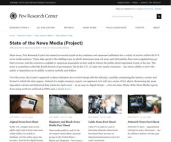 Stateofthemedia.org(The State of the News Media 2013) Screenshot