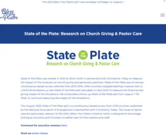 Stateoftheplate.info(Tithing Church Giving Statistics Trends Charts Church Budgets Percentages) Screenshot