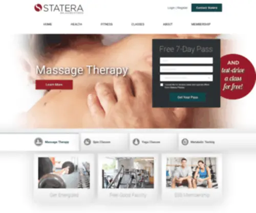 Staterafitness.com(Statera Fitness) Screenshot