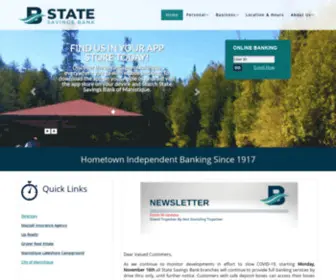 Statesavingsbank.com(State Savings Bank) Screenshot