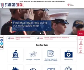Statesidelegal.org(Stateside Legal) Screenshot