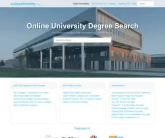 Stateuniversity.com(USA University College Directory) Screenshot