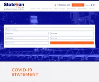 Statevan.com(Los Angeles Van Rental) Screenshot