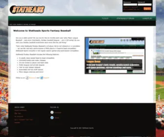 Statheads-Sports.com(Fantasy Baseball) Screenshot