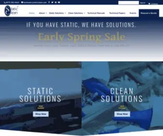 Staticclean.com(Static Clean International) Screenshot