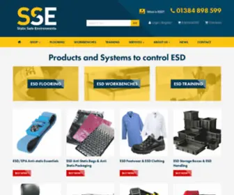 Staticsafe.co.uk(Products and Systems to control ESD) Screenshot