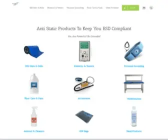 Staticsolutions.com(Anti Static & ESD Products) Screenshot