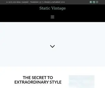 StaticVintage.com(Static Vintage San Francisco) Screenshot