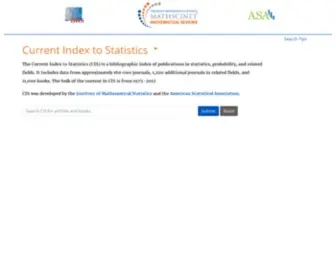Statindex.org(Current Index to Statistics) Screenshot