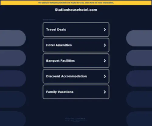 Stationhousehotel.com(Stationhousehotel) Screenshot