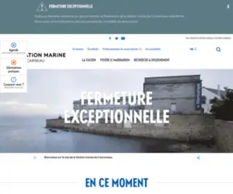 Stationmarinedeconcarneau.fr(Station Marine de Concarneau) Screenshot