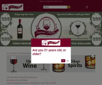 Stationplazawine.com(Stationplazawine) Screenshot