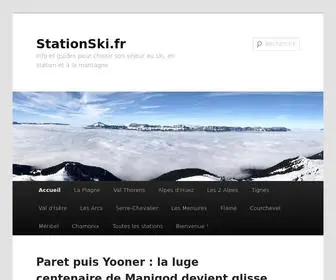 Stationski.fr(Info et guides pour choisir son séjour au ski) Screenshot