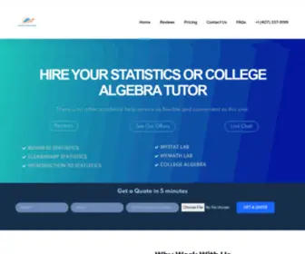 Statisticsandcollegealgebratutor.com(Hire Your Statistics & Algebra Tutor and Writer Online) Screenshot