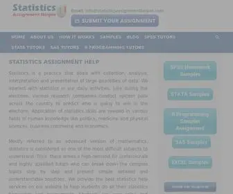 Statisticsassignmenthelper.com(Statistics Assignment Help) Screenshot