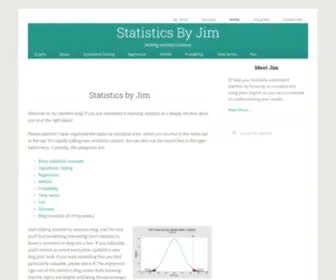 Statisticsbyjim.com(Statistics by Jim) Screenshot
