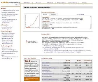 Statistik-Berlin-Brandenburg.de(Amt für Statistik Berlin) Screenshot