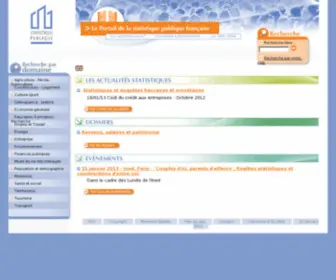 Statistique-Publique.fr(Portail de la statistique publique) Screenshot