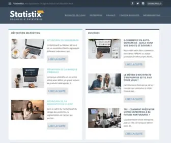 Statistix.fr(Magazine en ligne sur la finance et l'entreprise) Screenshot