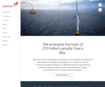 Statoil.com(We energize the lives of 170 million people) Screenshot