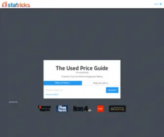 Statricks.com(Blue Book Values and Price Trends for Used Goods) Screenshot