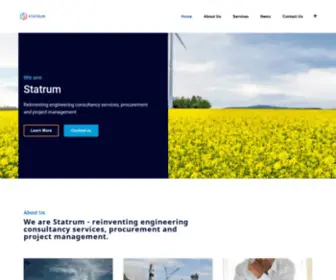 Statrum.com(Energy, Engineering Consultancy and Procurement) Screenshot