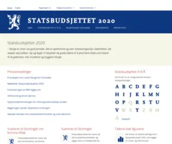 Statsbudsjettet.no(Revidert nasjonalbudsjettregjeringen.no) Screenshot