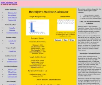 Statscalculator.com(Statscalculator) Screenshot