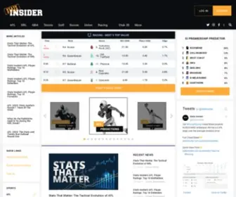 Statsinsider.com.au(Advanced Sports Analytics) Screenshot