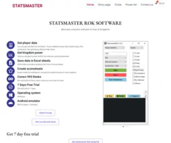 Statsmaster.net(Home) Screenshot