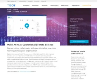 Statsoft.fr(TIBCO® Data Science) Screenshot