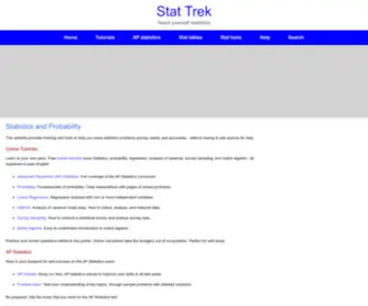 Stattrek.com(Statistics and Probability) Screenshot