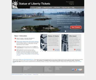 Statueoflibertytickets.com(Statue of liberty tickets) Screenshot