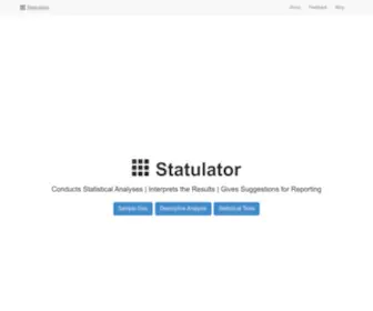 Statulator.com Screenshot