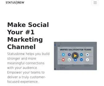 Statusbrew.com(Collaborative social media management suite from Statusbrew. See how Statusbrew) Screenshot