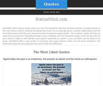 Statusmind.com(The Best Quotes of Famous Authors at StatusMind.com) Screenshot