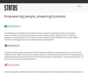 Status.net.au(Empowering people) Screenshot