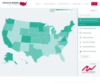 Statusofwomendata.org(Women in the States) Screenshot