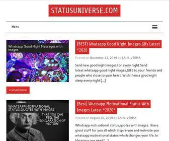 Statusuniverse.com(Find your favorite whatsapp status with us) Screenshot