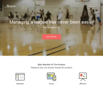 Staty.io(Startup Landing Page) Screenshot