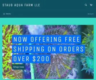 Staubaquafarm.com(Staub Aqua Farm LLC is a Coral sales and cultivation business) Screenshot