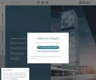Staubli.com(Innovative mechatronic solutions for higher productivity) Screenshot
