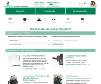 Staubsauger-Depot.de(Staubbeutel zu Discountpreisen) Screenshot