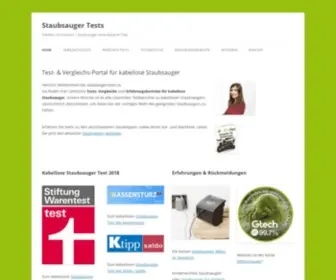 Staubsauger-Tests.ch(Kabellose Staubsauger im Test) Screenshot