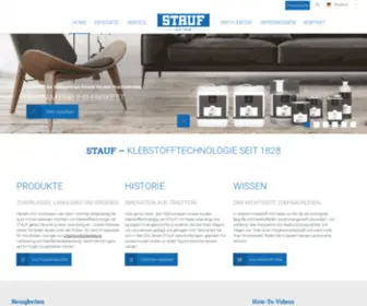 Stauf.de(Klebstofftechnologie seit 1828) Screenshot