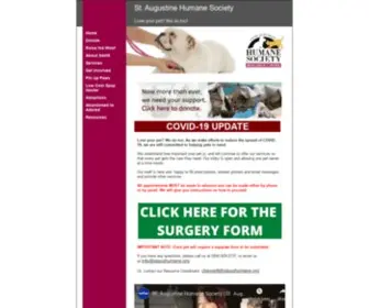 Staughumane.org(Augustine Humane Society) Screenshot