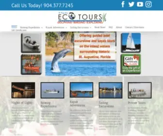 Staugustineecotours.com(Kayak, Boating, Nature, Dolphin, Sunset) Screenshot