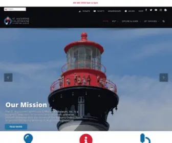 Staugustinelighthouse.com(St Augustine Light House) Screenshot