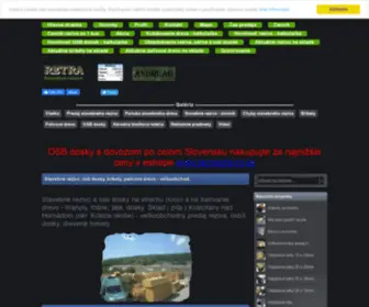 Stavebne-Rezivo.sk(Stavebné rezivo a osb dosky na strechu (krov)) Screenshot